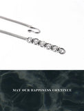 Japanese Hip-hop Silver Snake Bone Chain Bracelet
