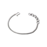 Japanese Hip-hop Silver Snake Bone Chain Bracelet