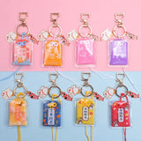 Japanese Sincere Bless Keychain Embroidered Key Pendant Omamori Ornament
