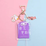 Japanese Sincere Bless Keychain Embroidered Key Pendant Omamori Ornament