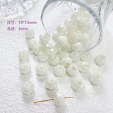 Japanese Star Sky Flat Round Glass Beads DIY Necklace Bracelet Earrings