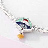 Japanese Style 925 Silver Charm Jewelry for Bracelet Bangle