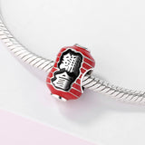 Japanese Style 925 Silver Charm Jewelry for Bracelet Bangle