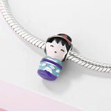 Japanese Style 925 Silver Charm Jewelry for Bracelet Bangle