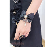 Sweet Bow Rhinestone Necklace for Women