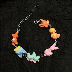 3D Fox Rabbit Bulldog Unicorn Girl Bracelet