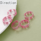 Japanese Acrylic Fruit Slice Ring Sweet Girl Jewelry Index Finger Tail Ring