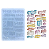 Japanese Word Silicone Mold for Resin DIY Keychain Pendant Jewelry
