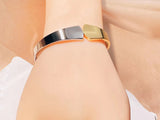 Japanese Style Two-Color Titanium Steel Bracelet