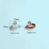 Japanese Whale Alloy Jewelry DIY Materials Hand-made Diamond Ear Accessories
