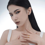 Japanese Style S925 Silver Knot Layer Winding Ring Ear Clip