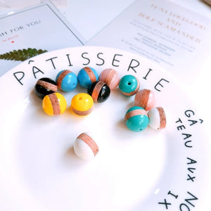 Japanese Wood Beads DIY Jewelry Accessories