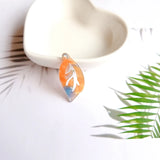 Japanese & Acetic Acid Multi-Color Natural Leaves DIY Jewelry Earrings