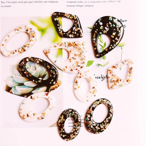 Japanese Grain Texture Acrylic Earring Accessories