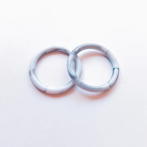 Japanese Resin Turquoise Marble Texture Geometric Earrings