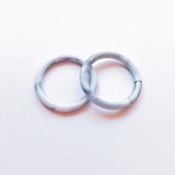 Japanese Resin Turquoise Marble Texture Geometric Earrings