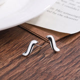 Japanese & Sterling Silver Geometric Earrings