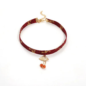 Japanese Short Net Red Pendant Necklace Collarbone Chain