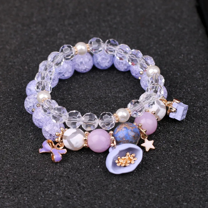 Japanese Sweet Multi-Layer Student Beaded Bracelet for Women