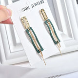Japanese & South Fresh Drilling Alloy Earrings DIY Material