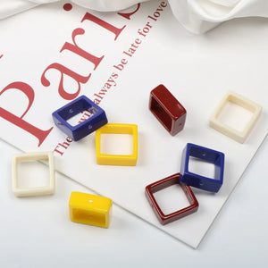 Japanese Geometric Resin Pendant DIY Jewelry Materials