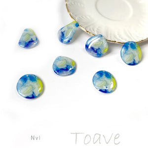 Japanese Irregular Shaped Acrylic Glue Earrings DIY Jewelry Material