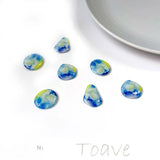 Japanese Irregular Shaped Acrylic Glue Earrings DIY Jewelry Material