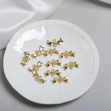 Japanese Alloy Double Hole Hanging Basic Bow DIY Earrings