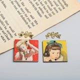 Japanese Alloy Double Hole Hanging Basic Bow DIY Earrings