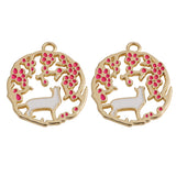 Japanese Kitten Rose Lily of the Valley Alloy Pendant