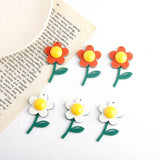 Japanese Leaf Flower Stitching Small Flower Acrylic Resin Accessories DIY
