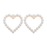 Japanese Soft Sister Pearl Love Peach Heart DIY Earrings Material