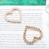 Japanese Soft Sister Pearl Love Peach Heart DIY Earrings Material