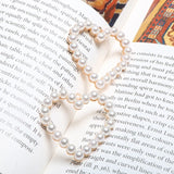 Japanese Soft Sister Pearl Love Peach Heart DIY Earrings Material