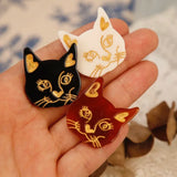 Japanese Spirit Cat DIY Hand Earring Hairpin Material