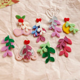 Japanese Multi-color Leaf Pendants for DIY Earrings