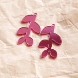 Japanese Multi-color Leaf Pendants for DIY Earrings