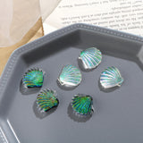 Japanese Fantasy Green Shell Resin Patch DIY Hairpin Jewelry Earrings Materials