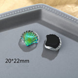Japanese Fantasy Green Shell Resin Patch DIY Hairpin Jewelry Earrings Materials