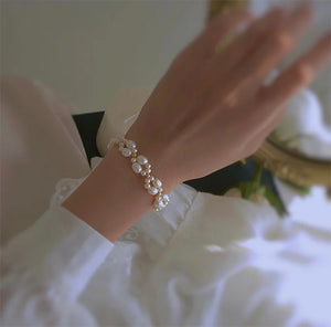 Hand-Woven Freshwater Pearl Bracelet for Women