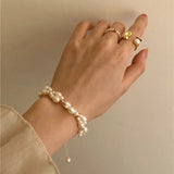Hand-Woven Freshwater Pearl Bracelet for Women