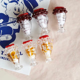 Japanese Glass Ice Cream Cup Beads for DIY Earrings