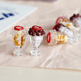 Japanese Glass Ice Cream Cup Beads for DIY Earrings