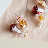 Japanese Glass Ice Cream Cup Beads for DIY Earrings