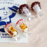 Japanese Glass Ice Cream Cup Beads for DIY Earrings