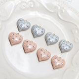 Japanese Heart Zircon Earrings DIY Jewelry Accessories