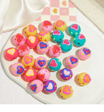 Japanese Hand-Painted Drip Oil Ins Love Beads DIY Material