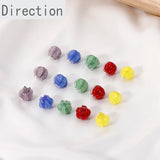 Japanese Glazed Violet Lily of the Valley Beads - DIY Jewelry Materials