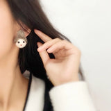 Japanese Wool Felt Doll Jewelry Material Soft Girl Head Brooch Corsage Earrings