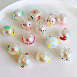 Japanese Ins Cartoon Pearl Beads DIY Jewelry Ear Accessories
